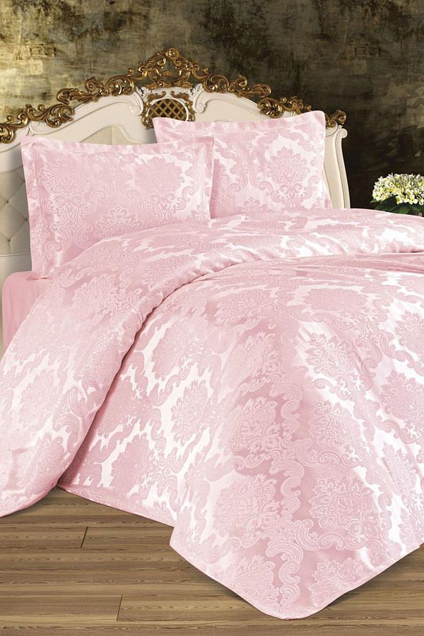 Çeyiz Diyarı-Pudră de cuvertură de pat Busem Jacquard Chenille 1