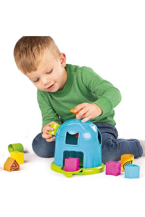 ThinkMaster-Bultak Toy with Rotating Head Colorful Blocks Find and Plug Baby Intelligence Development Toy 1