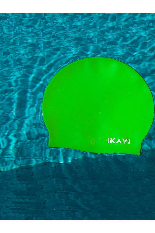 İKAVİ-Neon High Quality Silicone Sea and Pool Cap 1