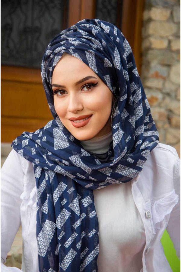 Navy blue chiffon wrap store