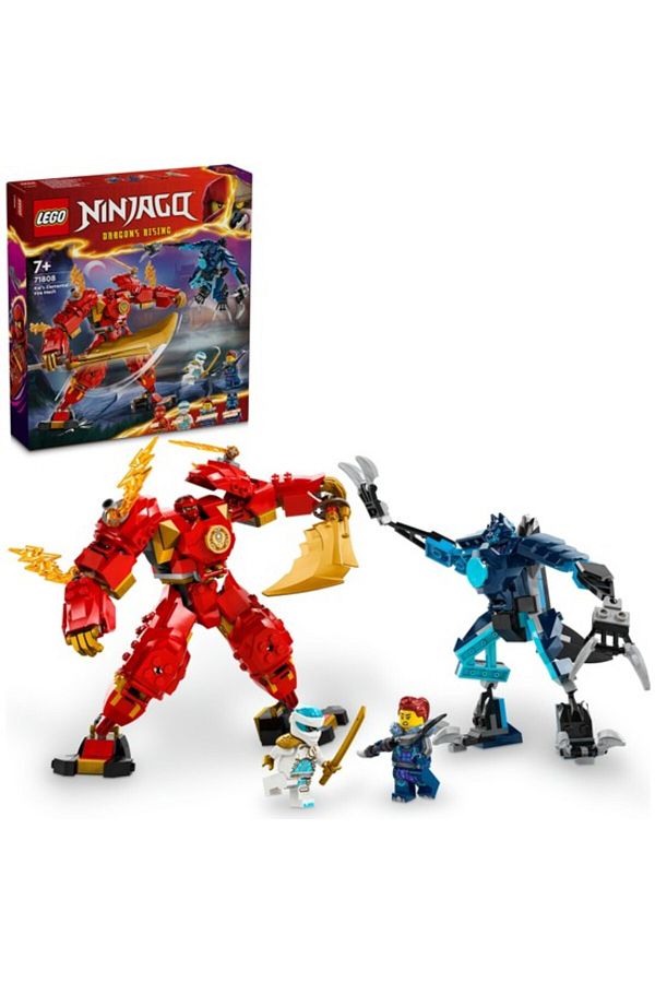 sommeow-® نينجاجو® كاي#Nin Fire Element Robot 71808 - شخصية النينجا المتداخلة للأطفال من سن 7 سنوات فما فوق 1