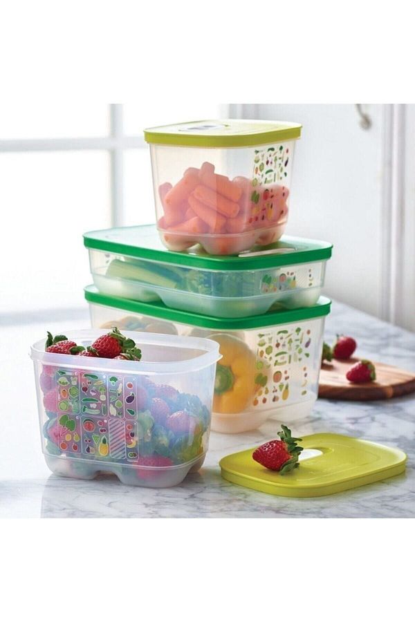 Tupperware-Greenhouse Set Set of 4 4.4lt+1.8lt Horizontal2 Pieces 1.8lt Vertical 1
