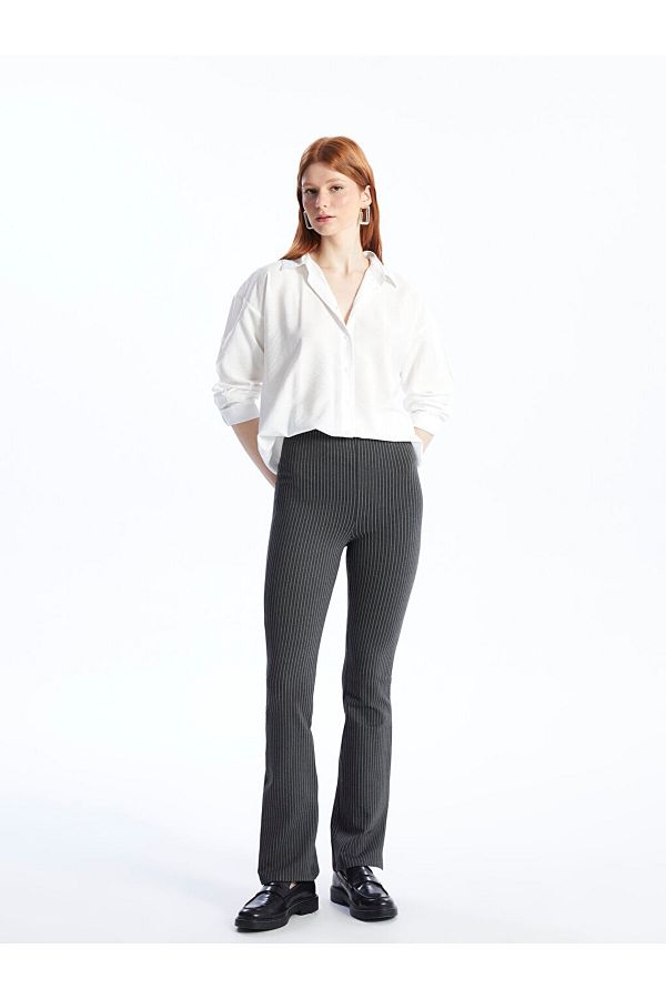 LC Waikiki-LCW Damen-Leggings mit Streifen im spanischen Stil, elastischer Bund 1