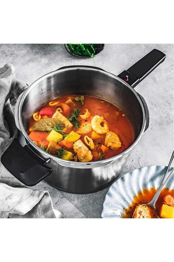 Fissler Vitaquick Premium 2 Piece Pressure Cooker Set 3.5 6 lt Glass Lid Included Trendyol