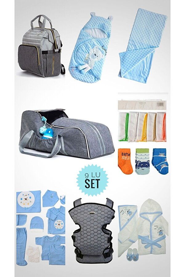 Derin Bebek Giyim Bebek Çeyizi 1.Sınıf Portbebe 10 Lu Hastane Çıkışlı