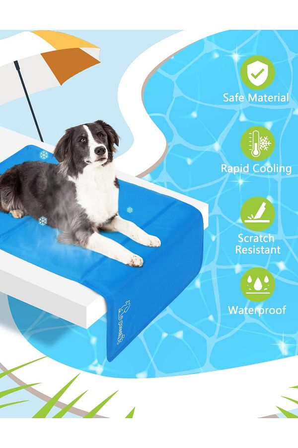 Pecute Dog and Cat Cooling Mat Puerte with Non Toxic Gel Pillow Mattress Trendyol