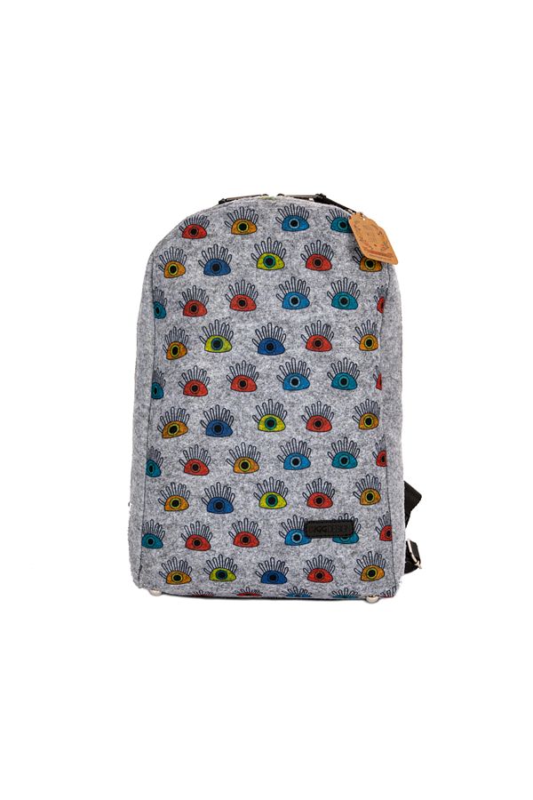 Biggdesign-My Eye on You Filzrucksack mit Reißverschluss 1