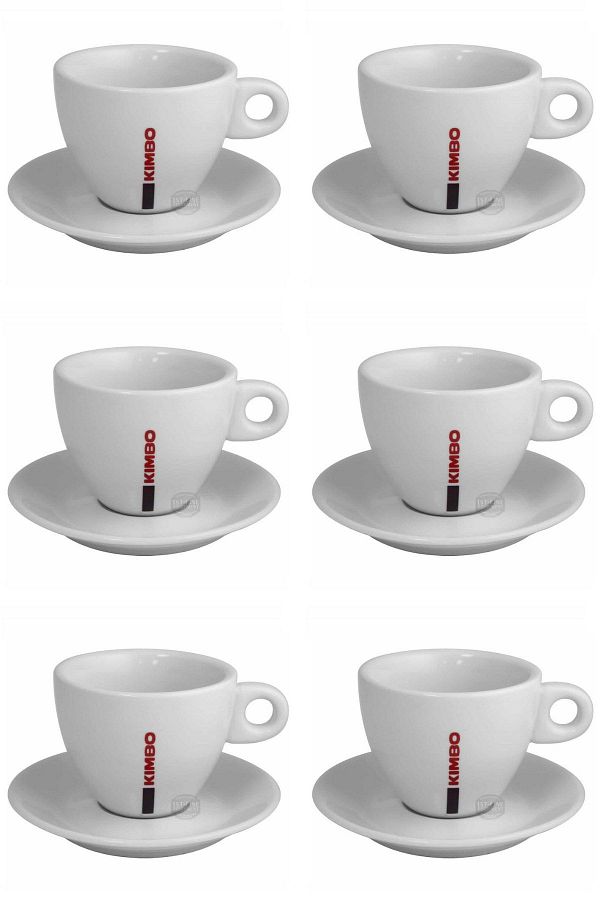 Kimbo-Cappuccino Cup Plate 180 Cc (SET OF 6) 1