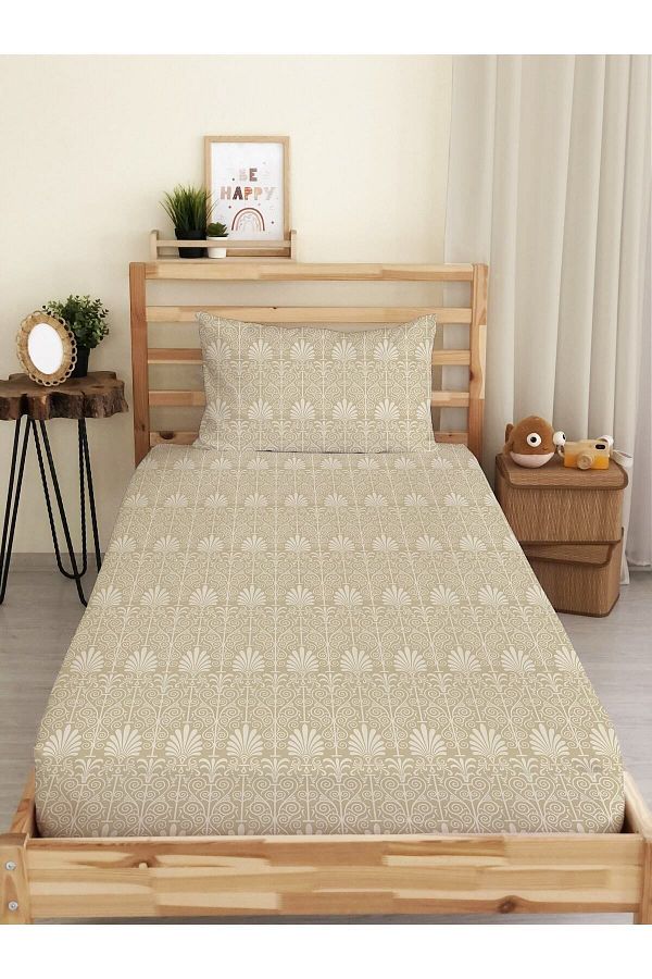 Evmila-Modern Pattern Printed Single Elastic Sheet Set Colorful 1
