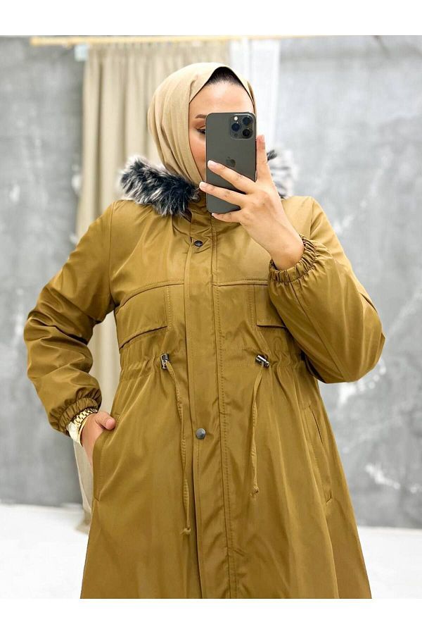 Tan winter coat cheap