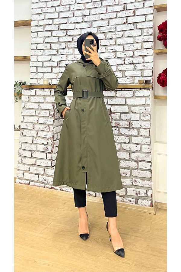 Flowing trench coat deals