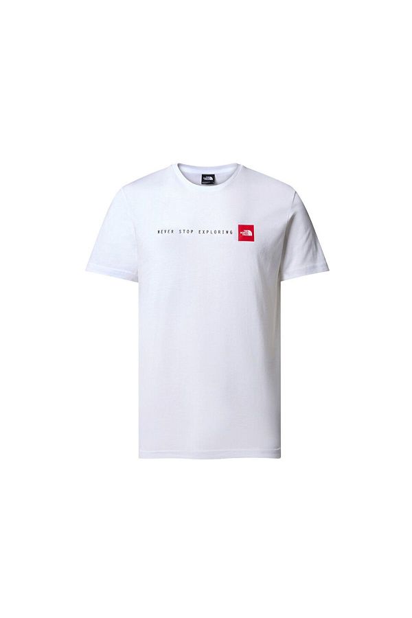 North face never stop exploring t shirt white online