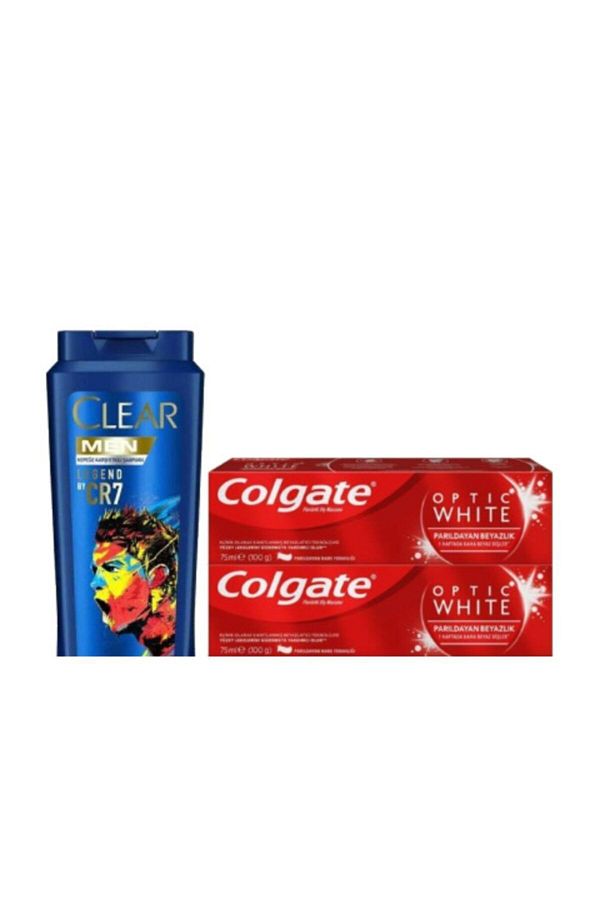 Colgate-Cr7 Legend Toothpaste - 2x75 Ml, Clear Men Shampoo Effective Against Dandruff 1