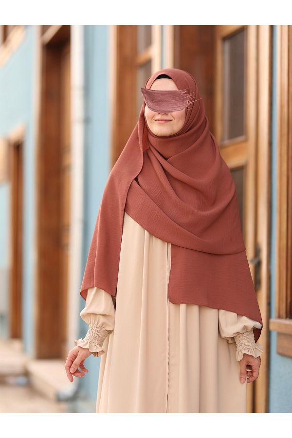 İPEKSTİL-Cazz Large Size Onion Shell Shawl 1