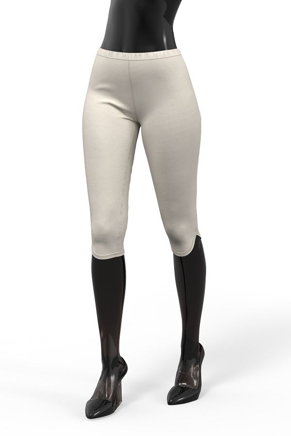 Cream colored capri leggings deals