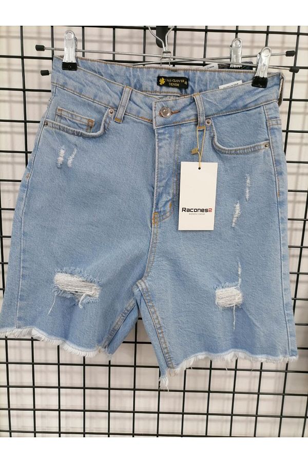 DEN KK Trend UNISEX Flexible Lycra Denim Jeans Baggy Bermuda Shorts Trendyol