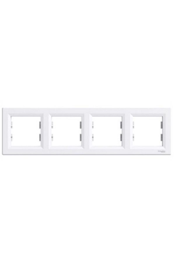 SCHNEIDER-EPH5800421 Schneider Asfora – Οριζόντιο πλαίσιο 4 τεμαχίων – Λευκό 1