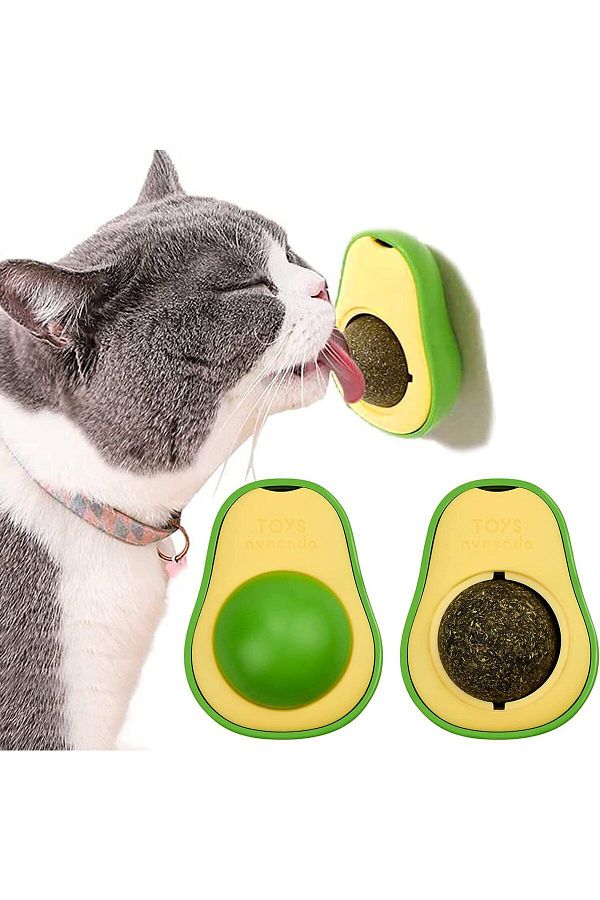 Impress 1 Avocado Shaped Cat Mint and Grass Ball Toy