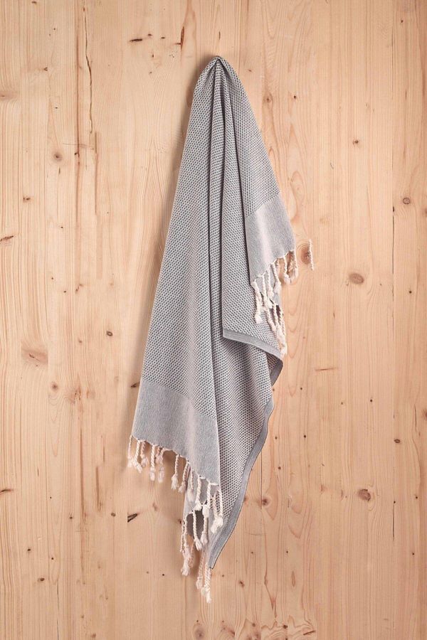 Denizli Concept-Anthracite Peşkir - Soft and Durable Peşkir - Design Retro Style - Beach and Daily Use 1
