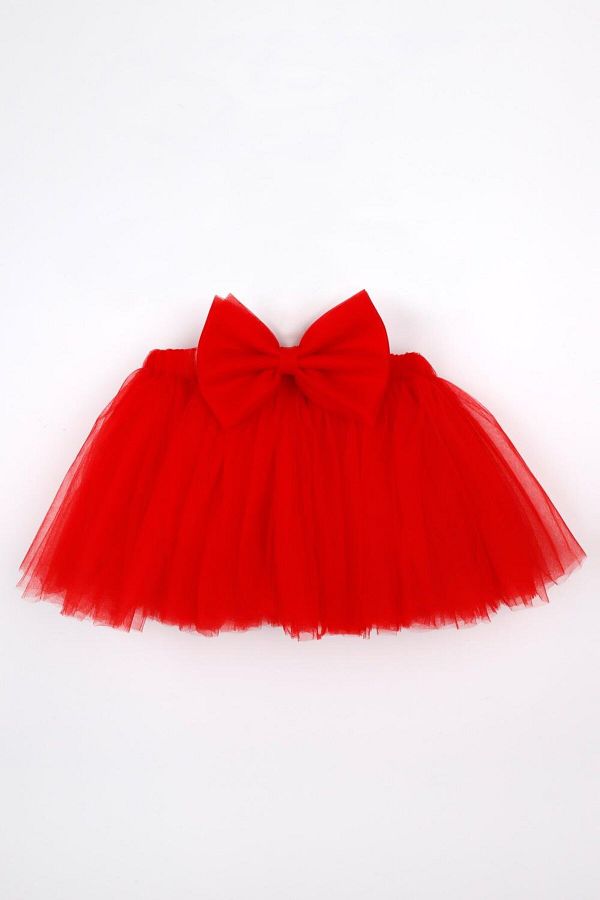 Big red tulle skirt hot sale