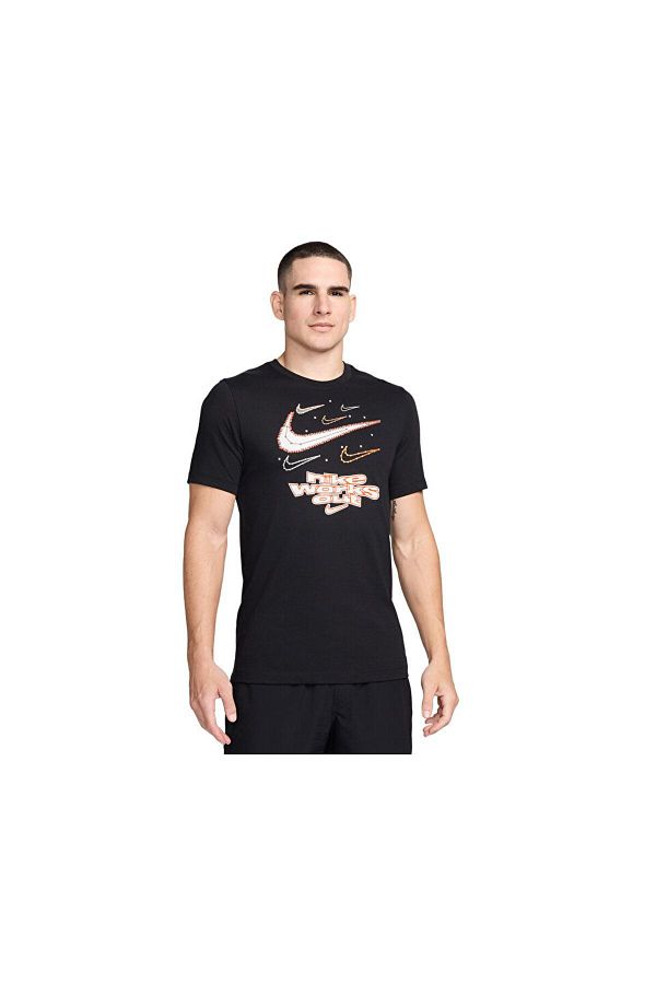 Nike Men s Black Fitness T Shirt M Nk Df Tee Iykyk FV8372 010 Trendyol