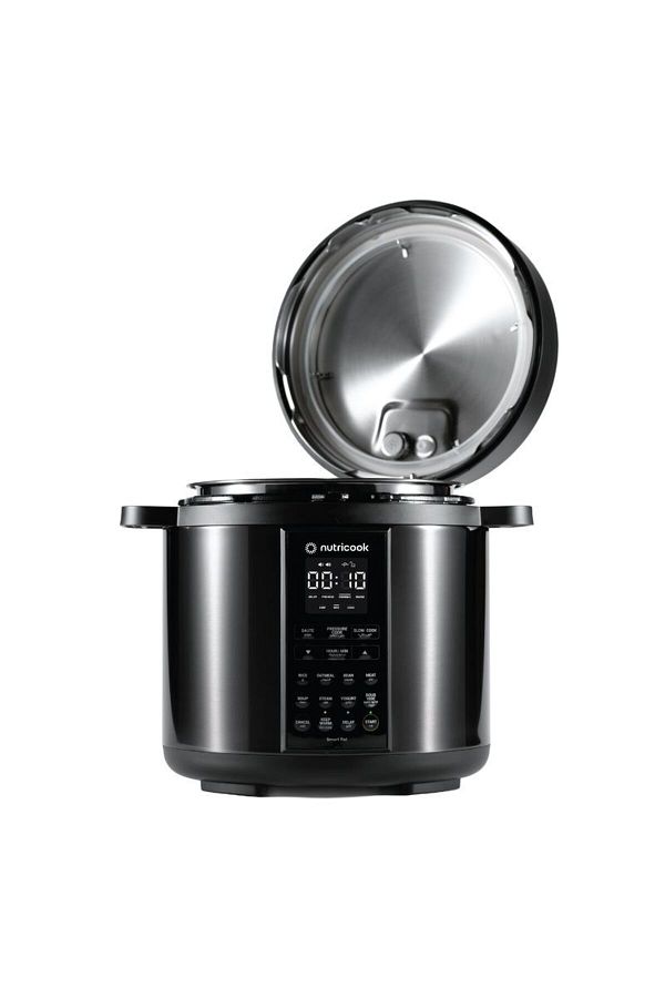 Nutricook Smart Pot 2 1000 Watts Electric Pressure Cooker Rice Cooker Steamer Yogurt Maker 6L Black Trendyol