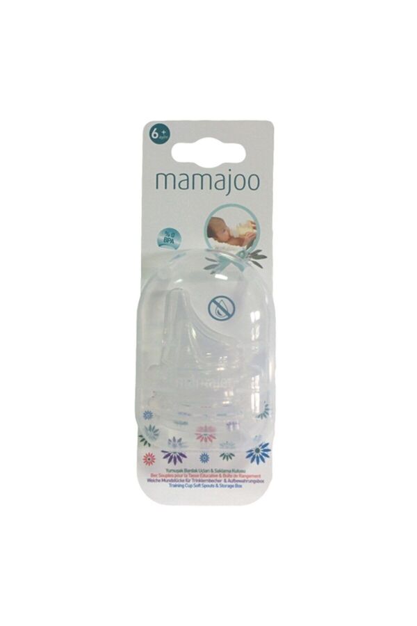 Mamajoo-Non-Spill Soft Spout Set of 2 & Storage Box, Anti-Colic 1