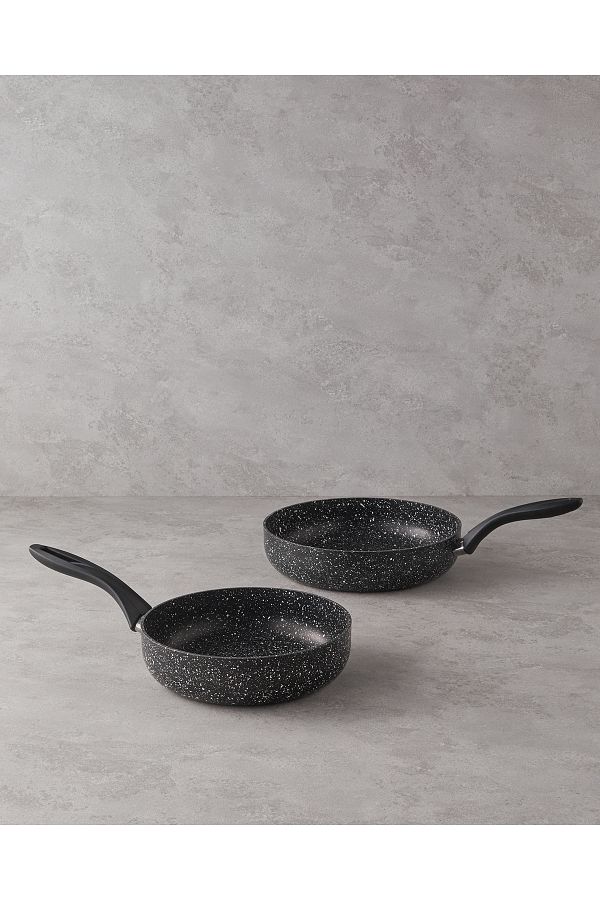 English Home-Granada Black Aluminum 2 Piece Pan Set - 24-28 cm 1