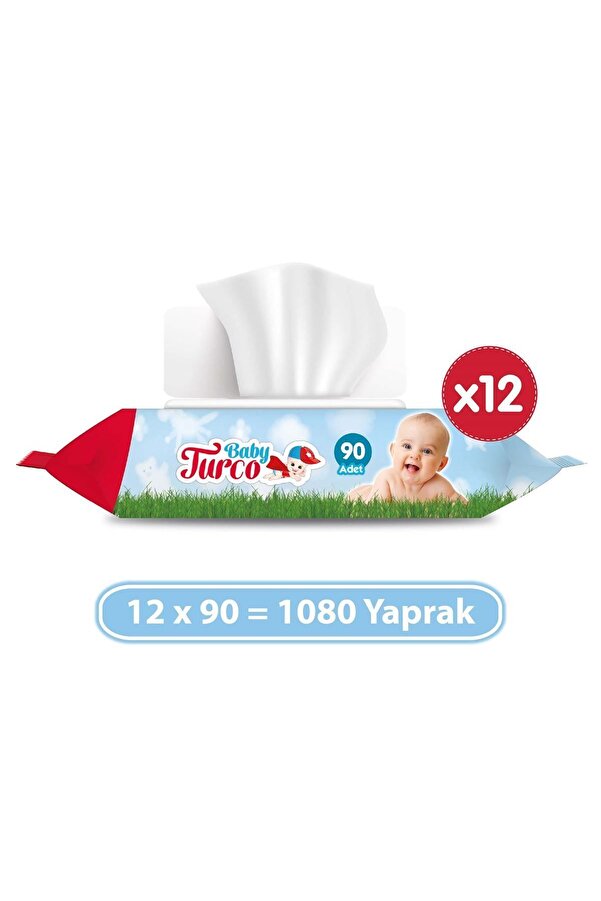 Baby Turco Islak Havlu 12x90 (1080 YAPRAK)