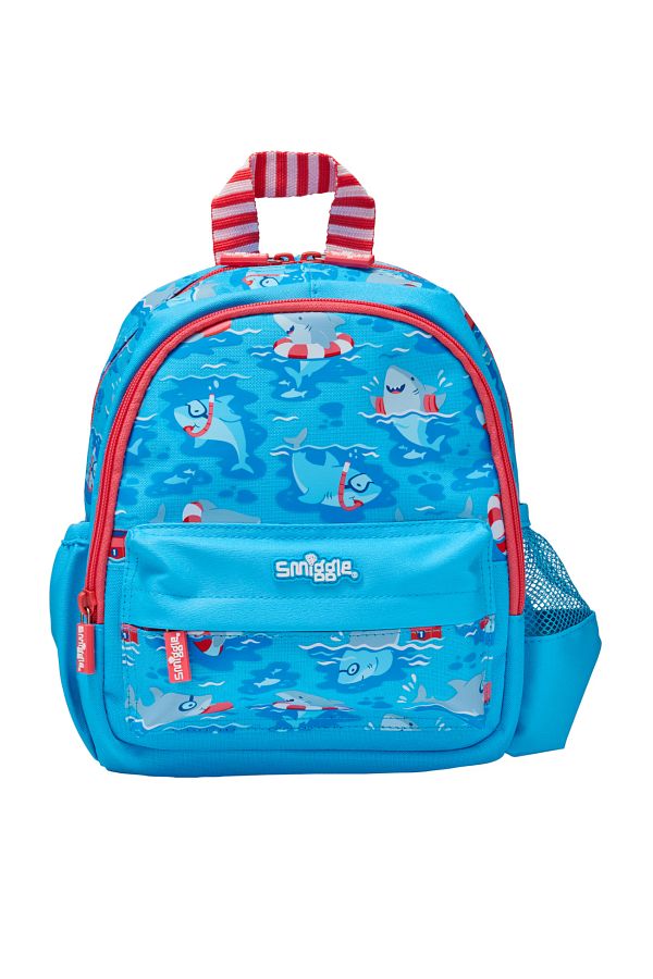 SMIGGLE-SHARK 3-Section Figured Nursery Backpack - Shark Design 1