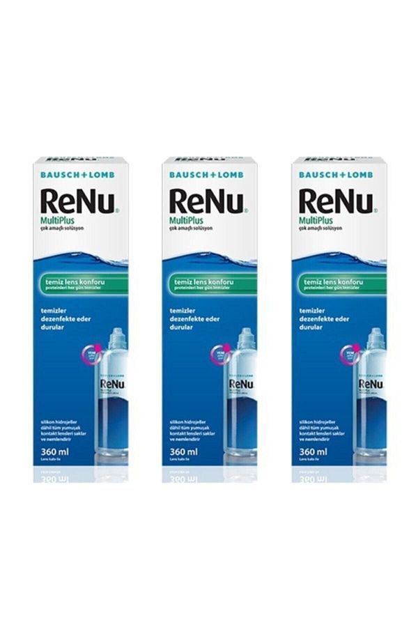 Renu-3 Pieces 360 ml Lens Solution 1