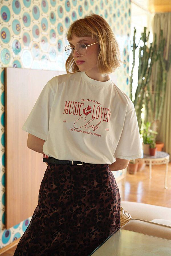 BE BLUE 90s leopard PaTTerned Tulle SkirT Trendyol