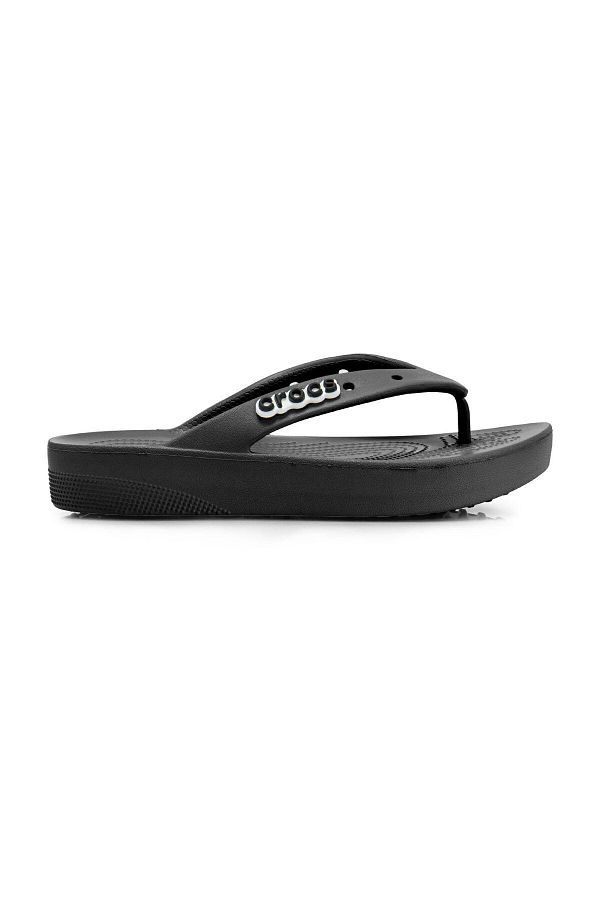 Crocs-Dámské černé pantofle Classic Platform Flip W207714-1 1