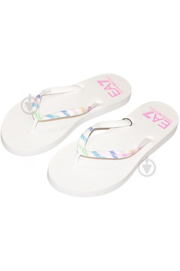 EA7-Women's White Slippers Xfq003 Xk136-625 1