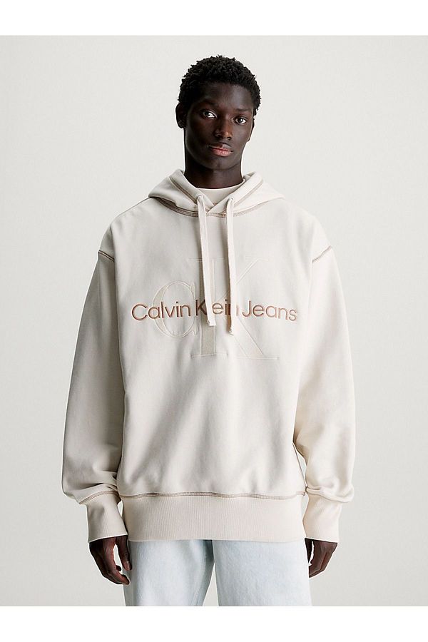 Ck white sweatshirt deals