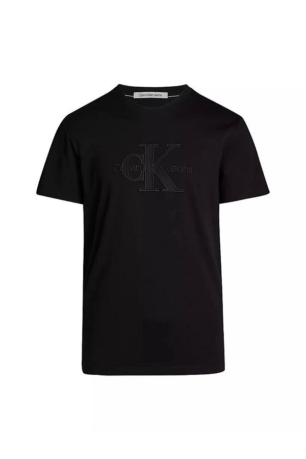 Calvin Klein Big Brand Logo Men s Black T Shirt Short Sleeve Casual J30J325916 BEH Trendyol