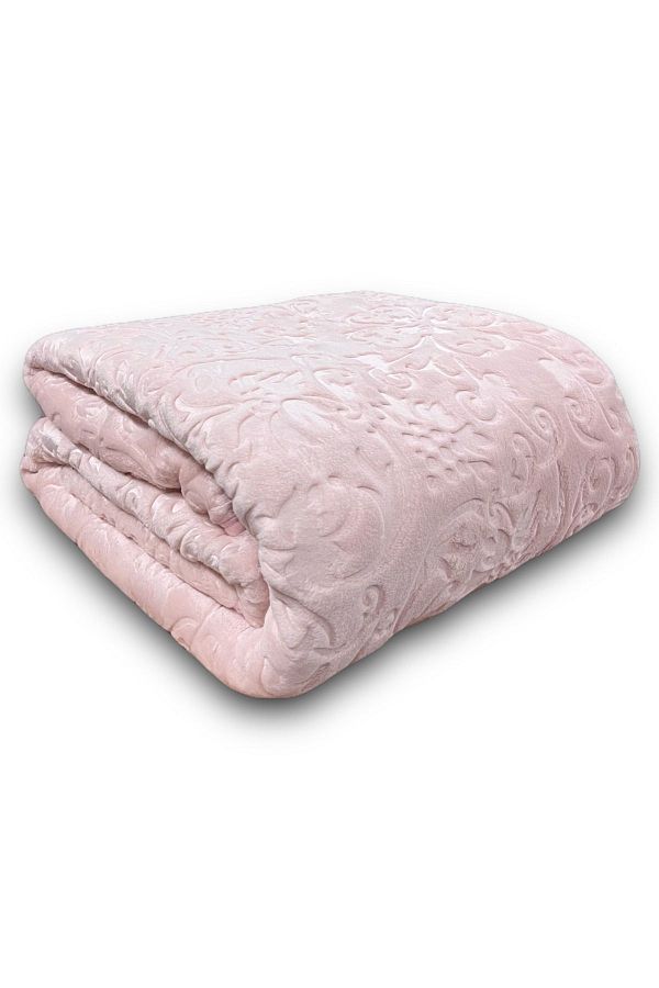 Merinos-Double Elegans Embos Blanket - Solid Color 1