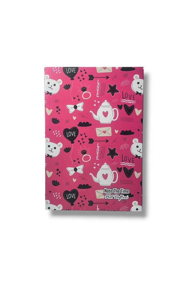 Pembe Pasaj-Unlined Notebook Teapot Themed Notebook Notebook 14cm X 21cm Notebook 1