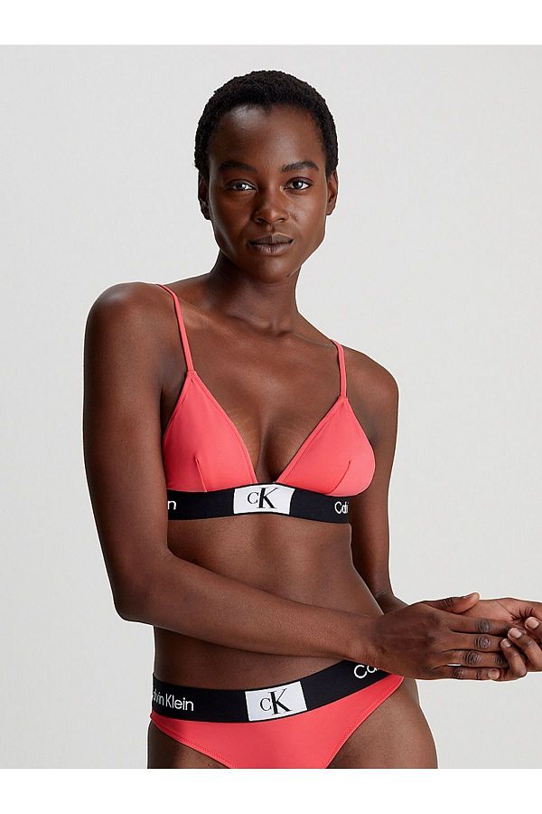 Calvin Klein Women s Brand Logo Cotton Regular Fit Daily Pink Bikini Bottom KW0KW02353 TBK Trendyol