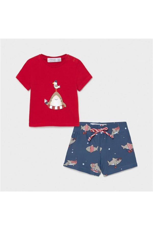 Mayoral ERKEK BEBEK KIRMIZI ŞORT MAYO T-SHİRT MAY1652
