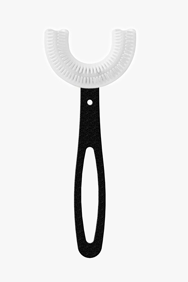 Lyra Professional U Şeklinde Pratik Çocuk Diş Fırçası 6-12 Yaş Black-Siyah