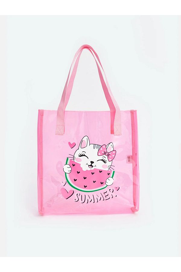 LC Waikiki-LCW ACCESSORIES - Cat Patterned Shopping Bag 1