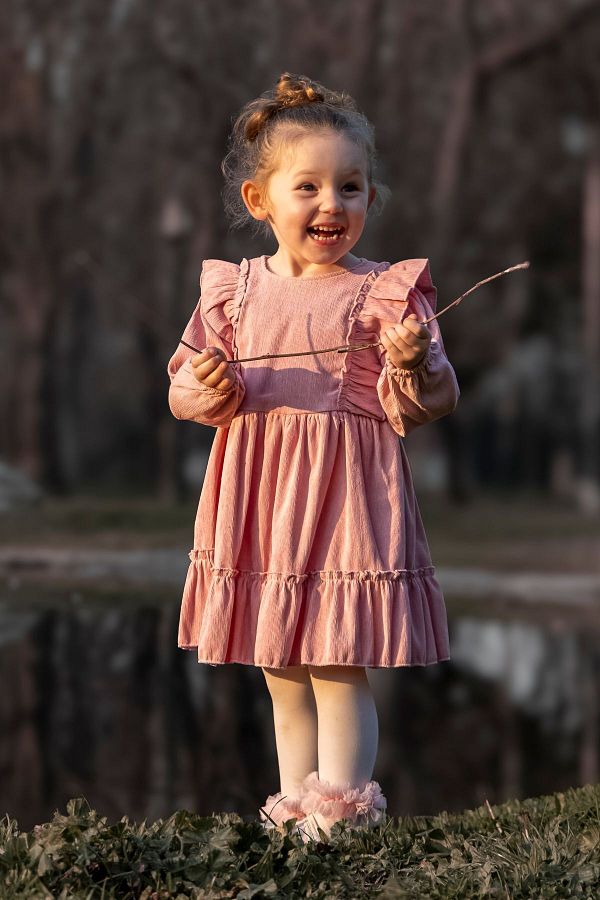Baby Animals Baby Girl Dress Girl Kids Dress Birthday Party Wedding Dress Long Sleeve Baby Clothing Trendyol