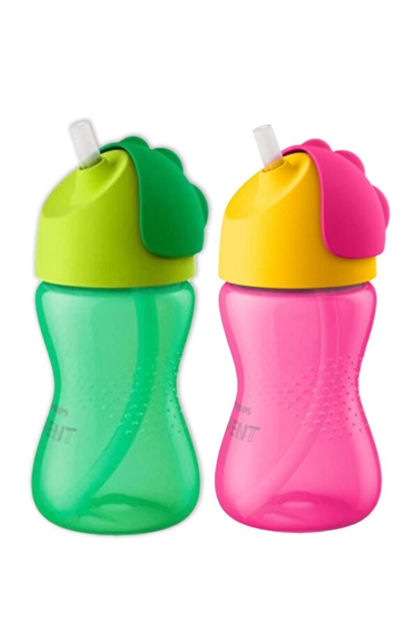 Philips Avent Desenli Pipetli Bardak 300 Ml Kız Ve Erkek 12m+