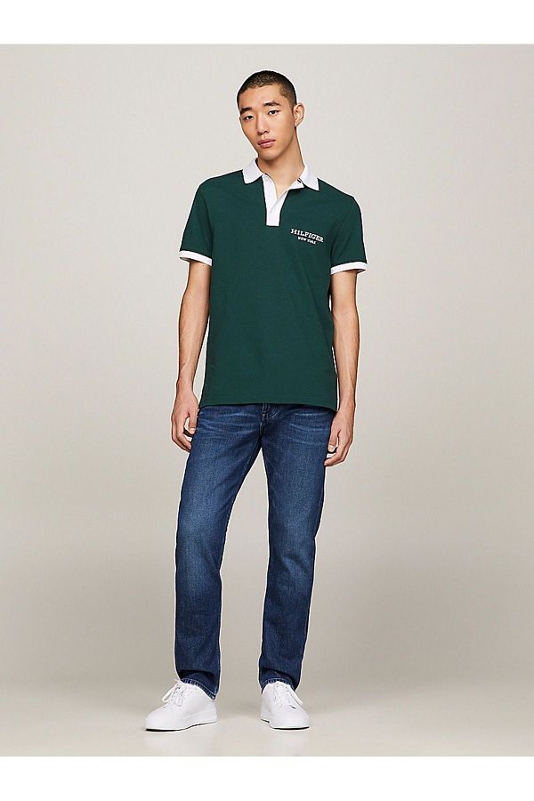 Short sleeve polo neck top shop