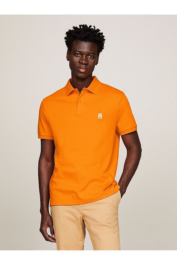 Calvin Klein Men s Polo Neck Orange T Shirt Short Sleeve Casual Woven MW0MW34783 SG3 Trendyol