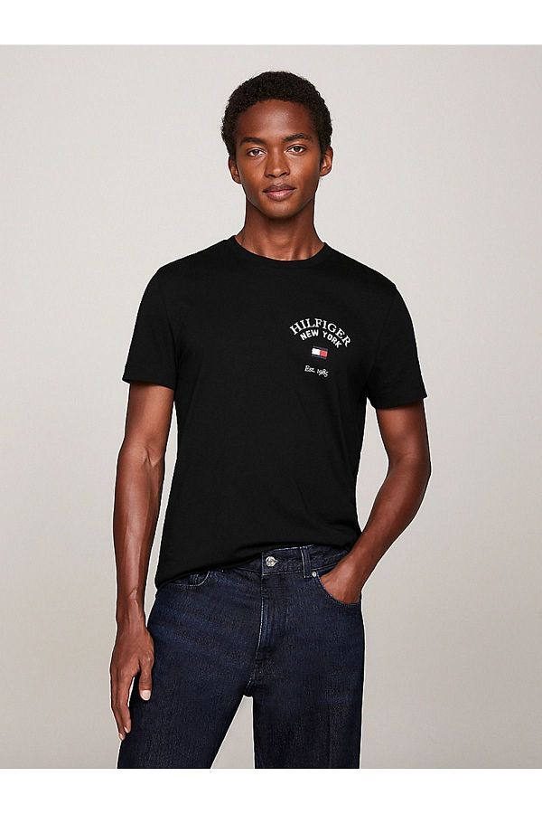Tommy hilfiger black t shirt cheap