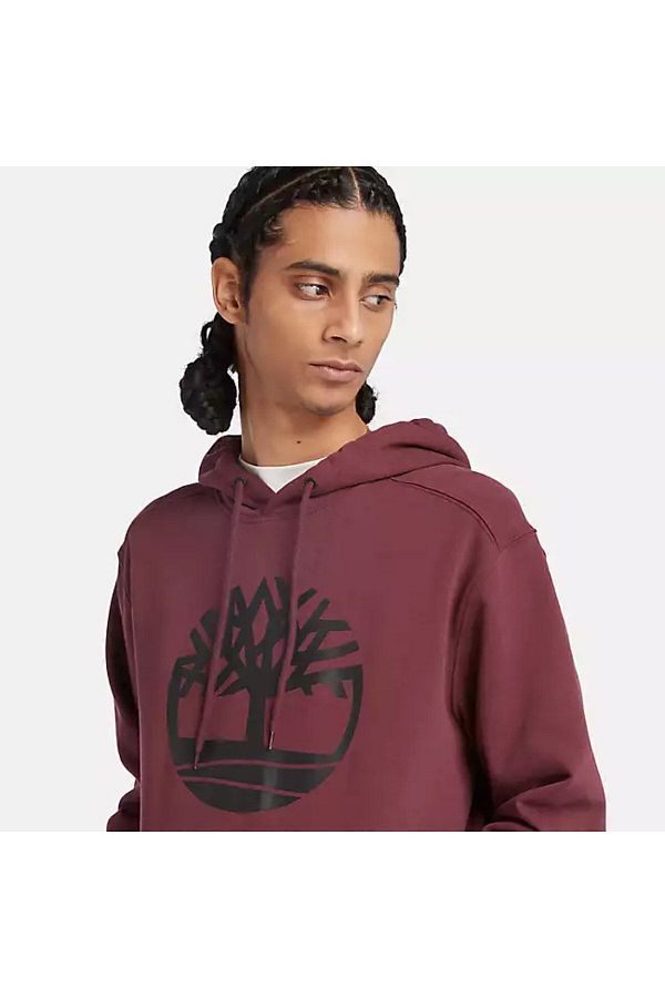 Burgundy timberland hoodie clearance