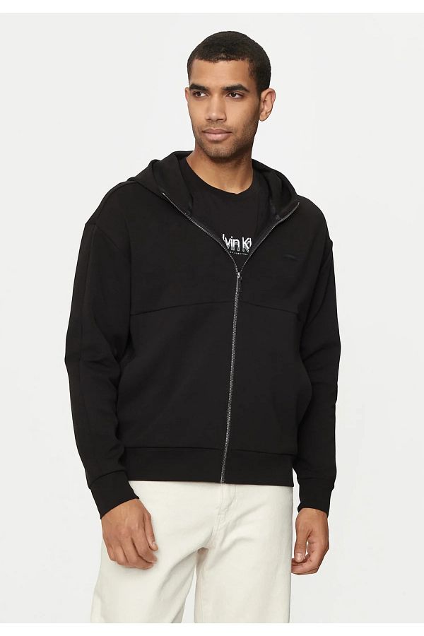 Calvin Klein Men s Black Sweatshirt Long Sleeve Hoodie and Zipper K10K113088 BEH Trendyol