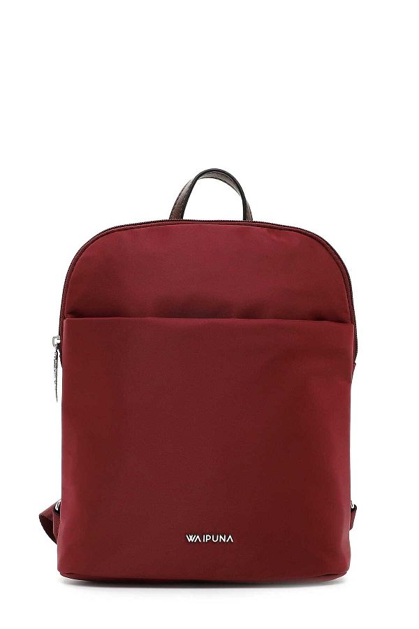 Waipuna Rucksack Rot Unifarben Trendyol